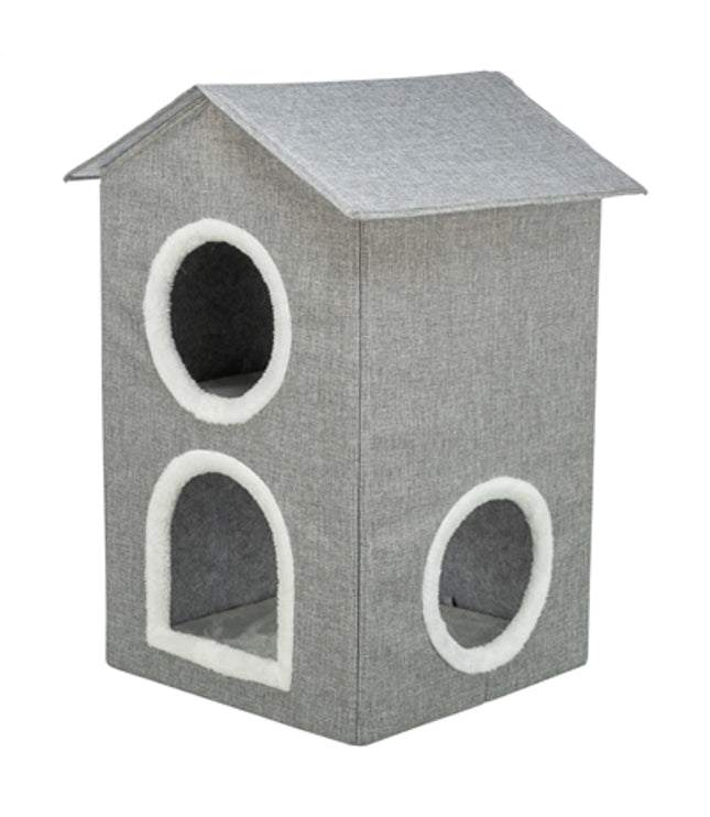 Trixie Kattenmand / Kattenhuis Nora Soft 2 Verdriepingen Lichtgrijs