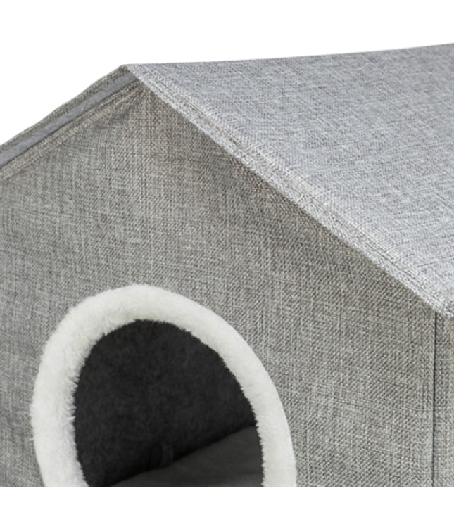 Trixie Kattenmand / Kattenhuis Nora Soft 2 Verdriepingen Lichtgrijs