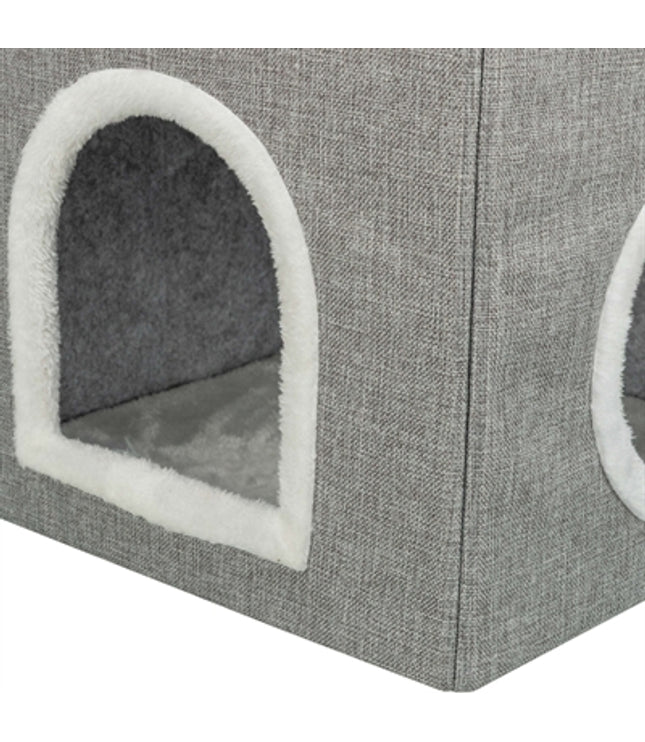 Trixie Kattenmand / Kattenhuis Nora Soft 2 Verdriepingen Lichtgrijs