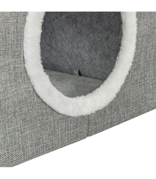 Trixie Kattenmand / Kattenhuis Nora Soft 2 Verdriepingen Lichtgrijs