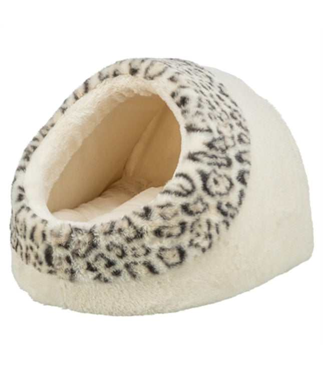 Trixie Kattenmand Iglo Leo  Soft Pluche Creme / Panterprint