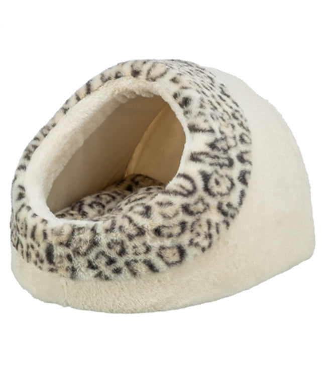 Trixie Kattenmand Iglo Leo  Soft Pluche Creme / Panterprint
