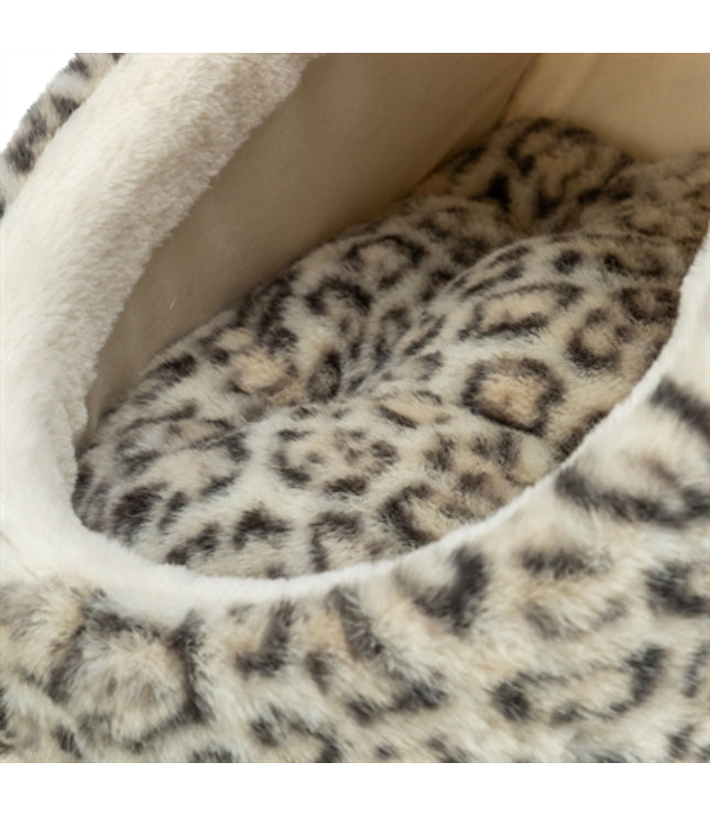Trixie Kattenmand Iglo Leo  Soft Pluche Creme / Panterprint