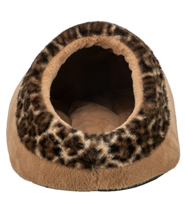 Trixie Kattenmand Iglo Leo  Soft Pluche Bruin / Panterprint