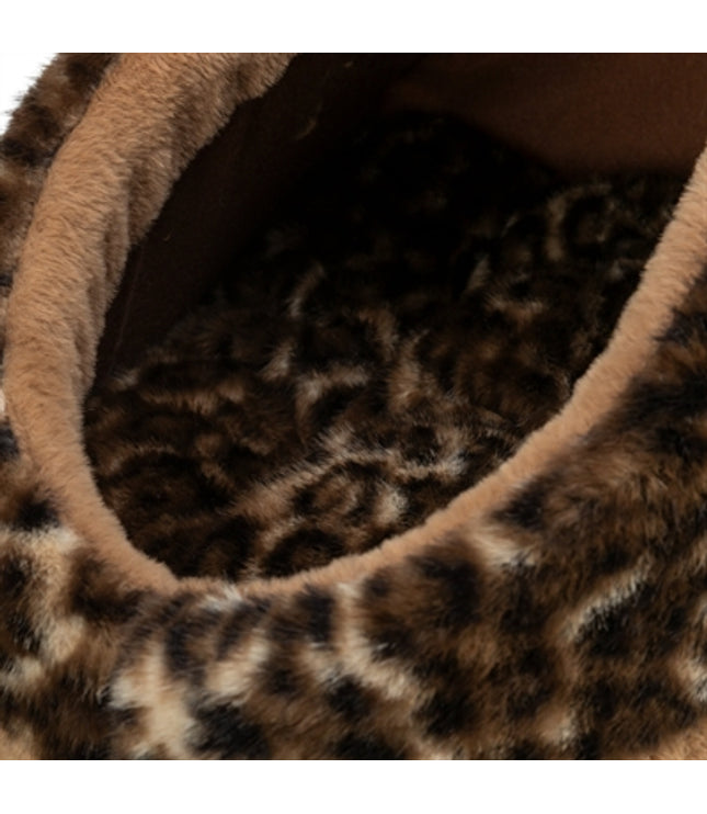 Trixie Kattenmand Iglo Leo  Soft Pluche Bruin / Panterprint