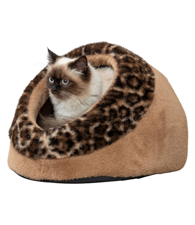 Trixie Kattenmand Iglo Leo  Soft Pluche Bruin / Panterprint