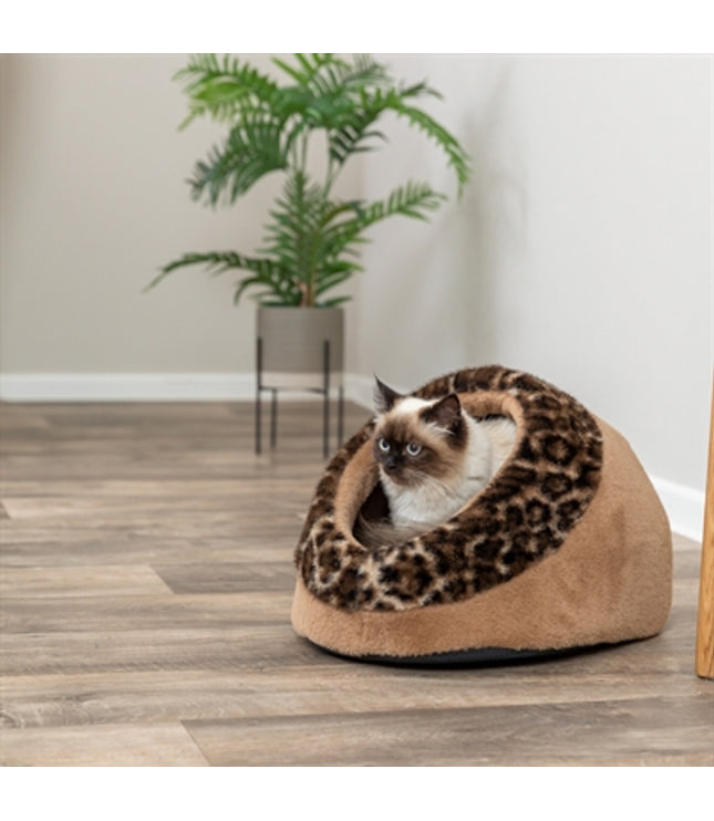 Trixie Kattenmand Iglo Leo  Soft Pluche Bruin / Panterprint