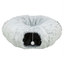 Trixie Harvey Pluche Speeltunnel / Donut Wit / Grijs