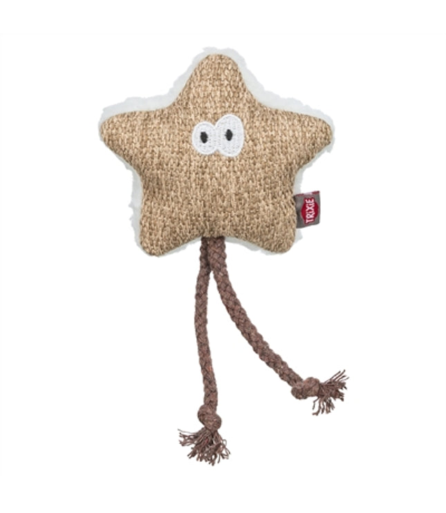 Trixie Ster Stof / Pluche Met Kattenkruid / Catnip Wit / Beige