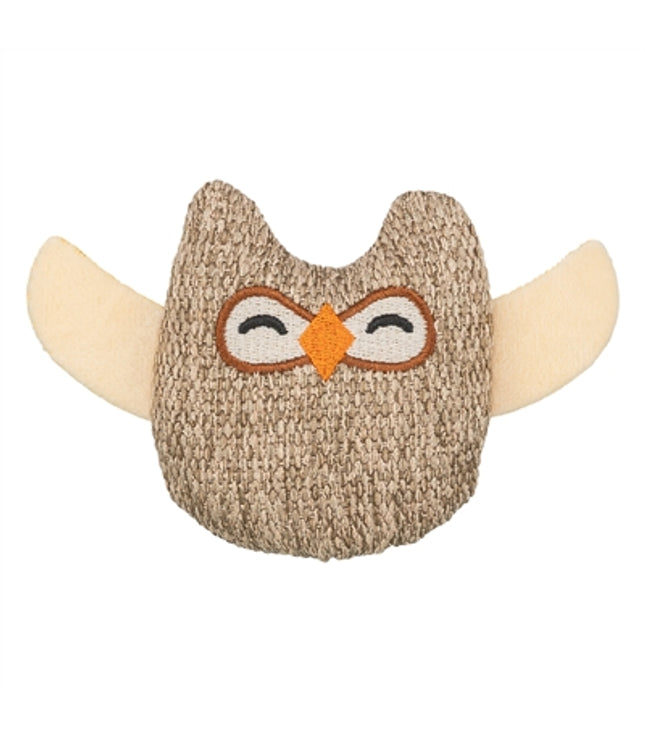 Trixie Uil Stof / Pluche Met Kattenkruid / Catnip Beige