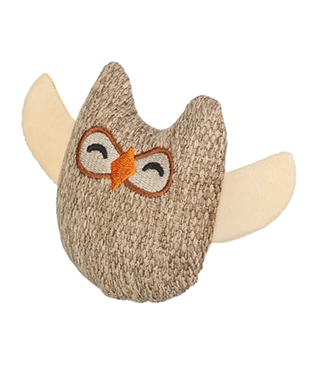 Trixie Uil Stof / Pluche Met Kattenkruid / Catnip Beige