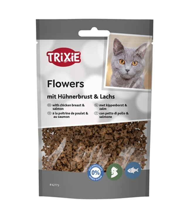 Trixie Flowers Met Kippenborst En Zalm