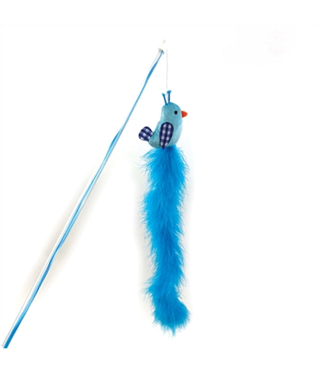 Happy Pet Tabby Patch Kattenhengel Vogel Blauw