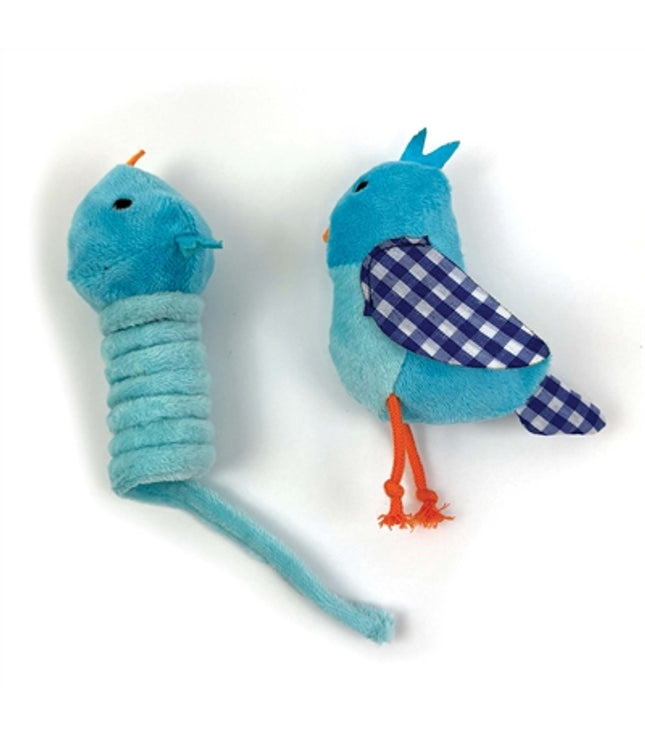 Happy Pet Tabby Patch Vogel Blauw