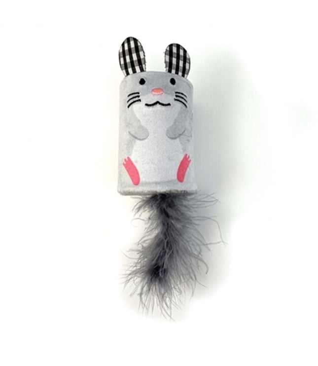 Happy Pet Tabby Patch Muis Ratel En Roller Grijs