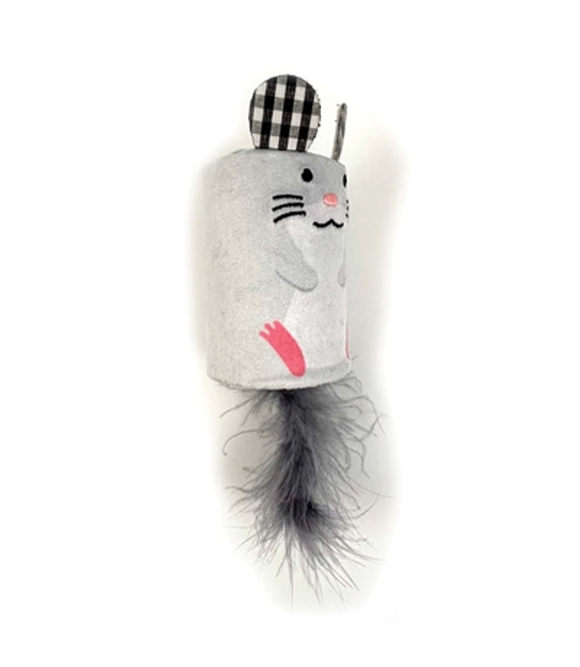 Happy Pet Tabby Patch Muis Ratel En Roller Grijs