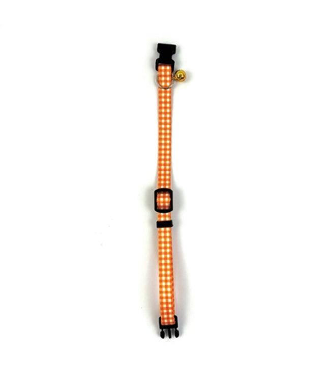 Happy Pet Tabby Patch Halsband Kat Ruit Oranje