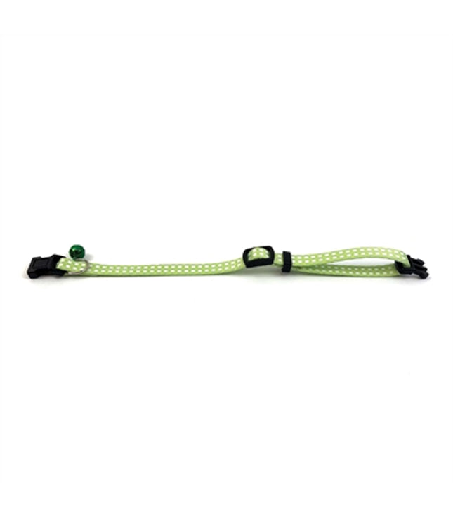 Happy Pet Tabby Patch Halsband Kat Ruit Groen