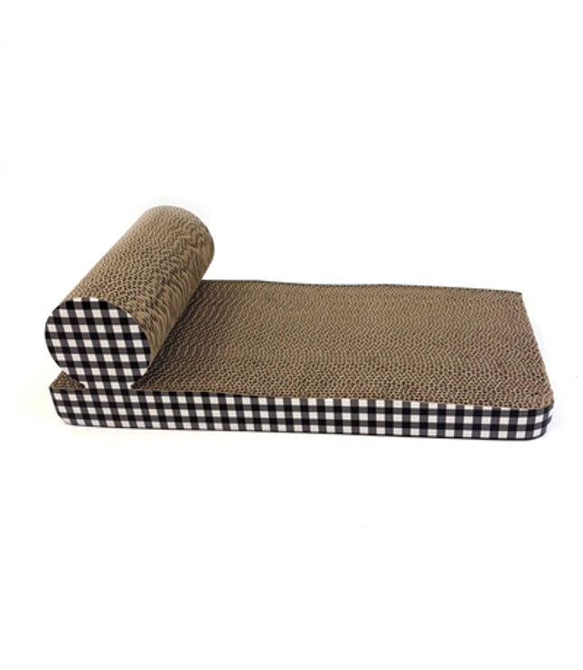 Happy Pet Tabby Patch Krabmat Chaise Lounge Karton
