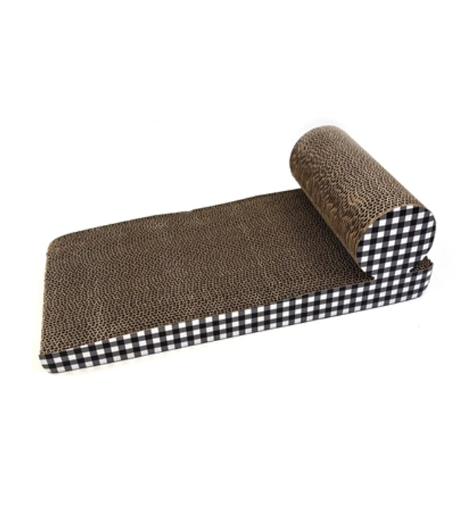Happy Pet Tabby Patch Krabmat Chaise Lounge Karton