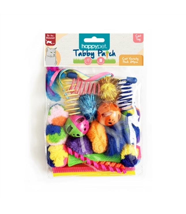 Happy Pet Tabby Patch Variatie Pack Speeltjes