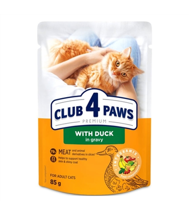 Club 4 Paws Premium Adult Pouch Eend In Saus