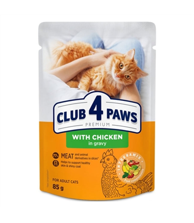 Club 4 Paws Premium Adult Pouch Kip In Saus