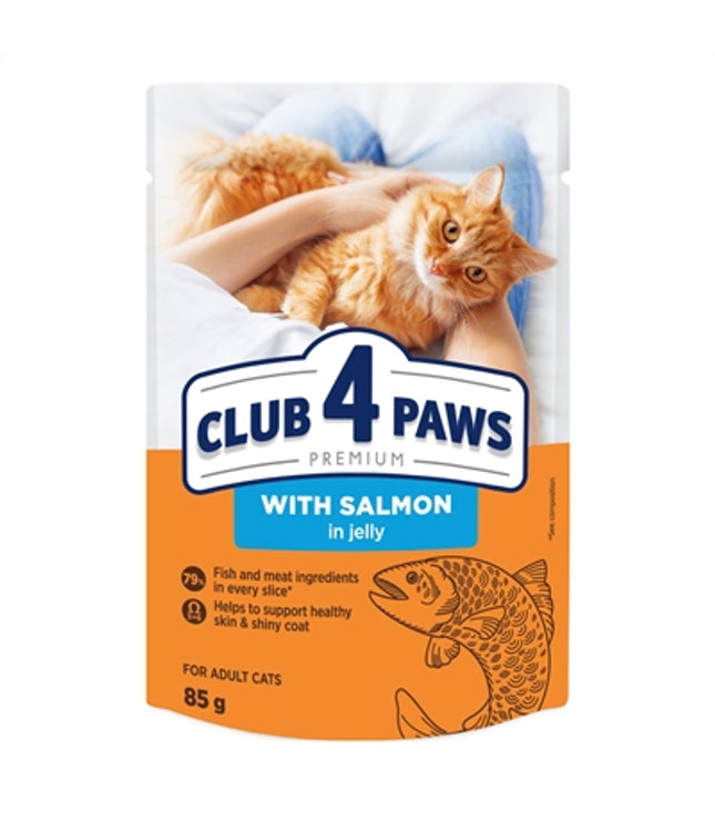 Club 4 Paws Premium Adult Pouch Zalm In Gelei