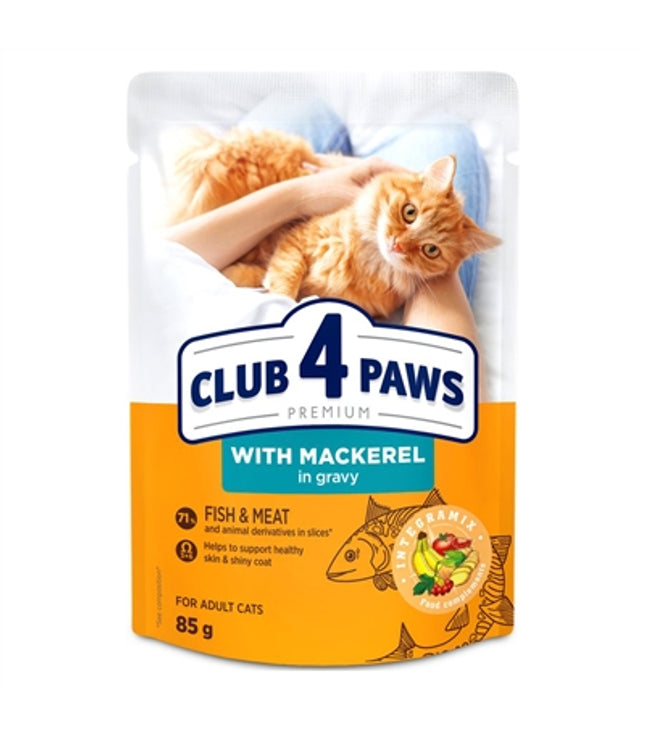 Club 4 Paws Premium Adult Pouch Makreel In Saus