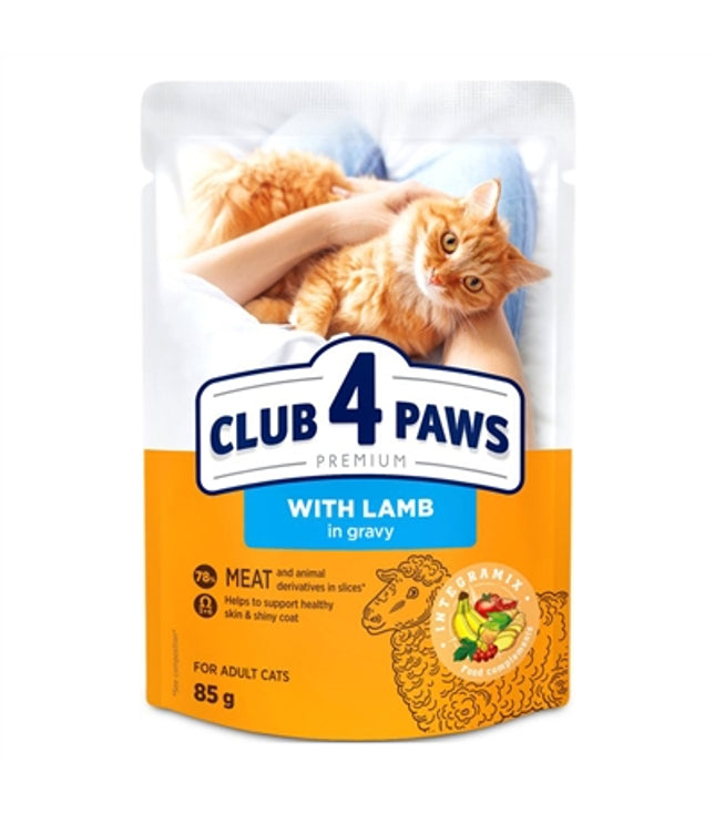 Club 4 Paws Premium Adult Pouch Lam In Saus