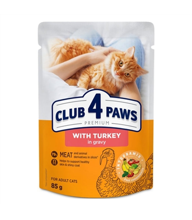 Club 4 Paws Premium Adult Pouch Kalkoen In Saus