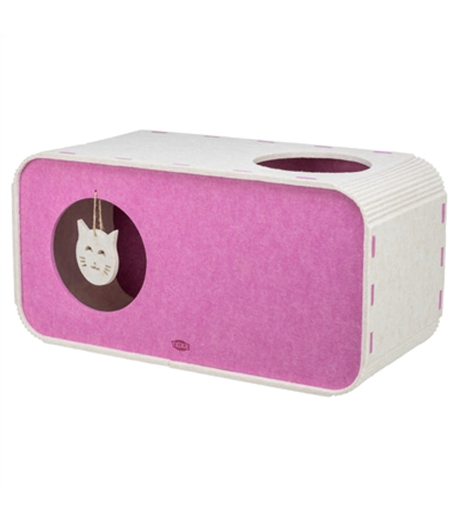 Trixie Speelbox Merle Vierkant Vilt Zand / Roze