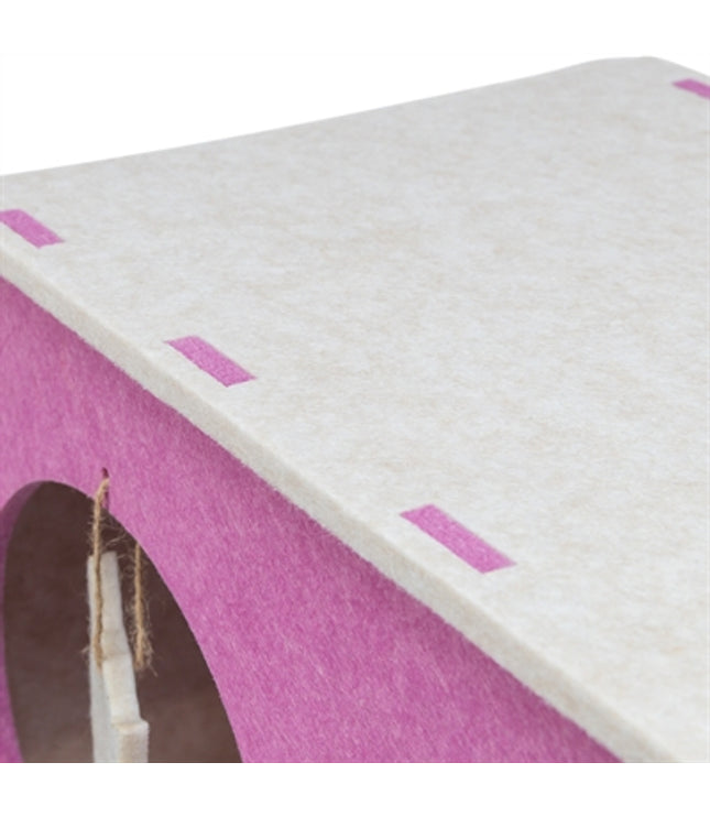 Trixie Speelbox Merle Vierkant Vilt Zand / Roze