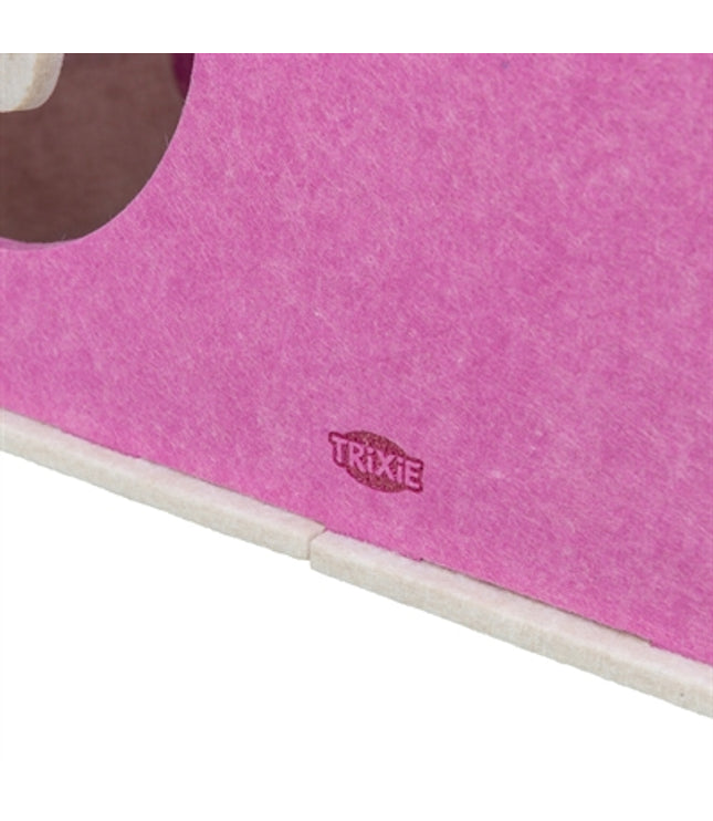 Trixie Speelbox Merle Vierkant Vilt Zand / Roze