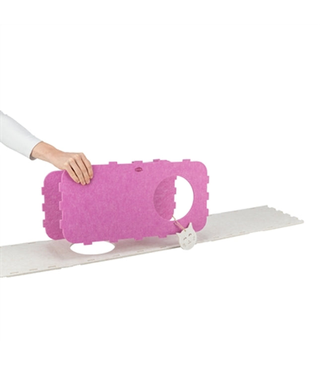 Trixie Speelbox Merle Vierkant Vilt Zand / Roze