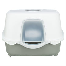 Trixie Kattenbak Davio Top Outdoor Met Kap Grijs / Wit
