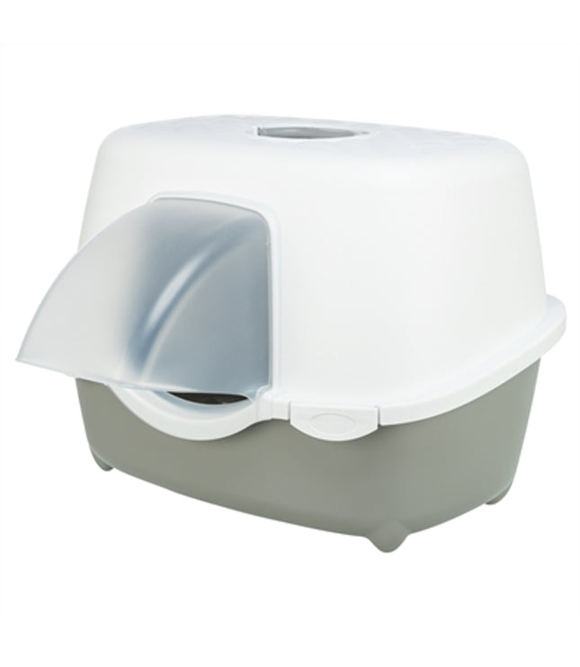 Trixie Kattenbak Davio Top Outdoor Met Kap Grijs / Wit