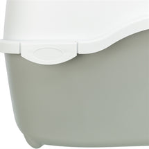 Trixie Kattenbak Davio Top Outdoor Met Kap Grijs / Wit