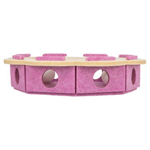Trixie Hole'n'roll Bloem Vilt Roze / Beige