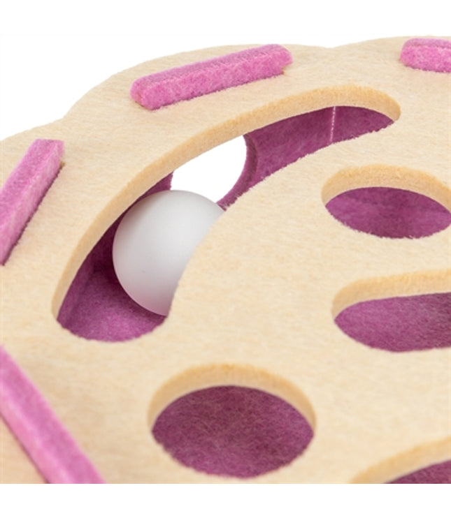 Trixie Hole'n'roll Bloem Vilt Roze / Beige