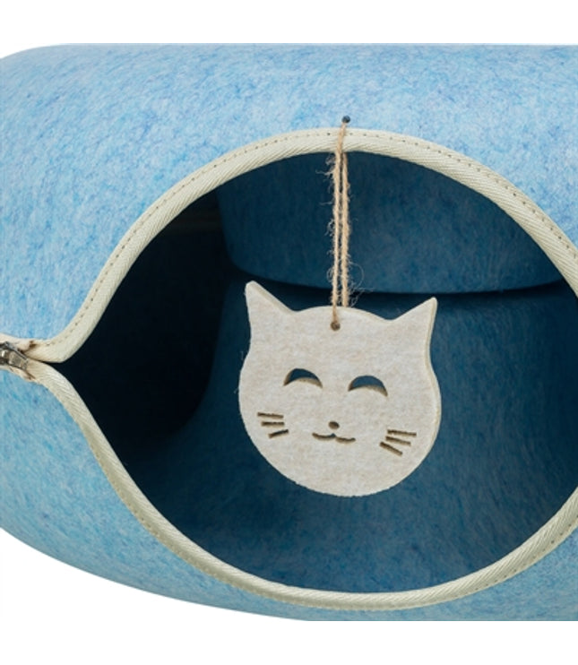 Trixie Speeldonut Vilt Blauw