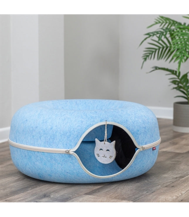 Trixie Speeldonut Vilt Blauw