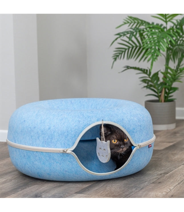 Trixie Speeldonut Vilt Blauw