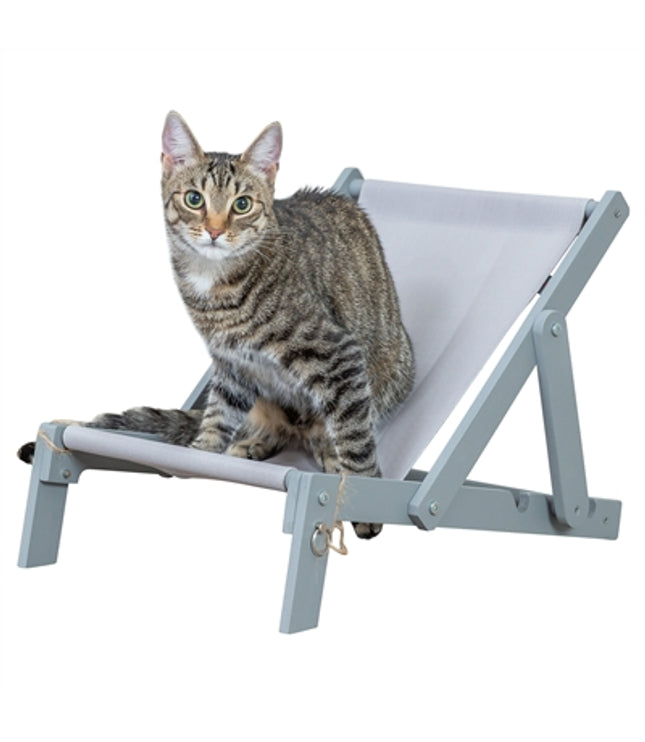 Trixie Strandstoel Hout Grijs