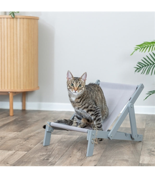 Trixie Strandstoel Hout Grijs