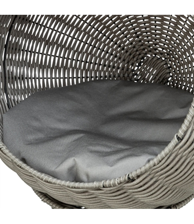 Trixie Kattenmand Amalia Rond Polyrattan Grijs