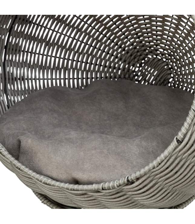 Trixie Kattenmand Amalia Rond Polyrattan Grijs
