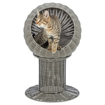 Trixie Kattenmand Amalia Rond Polyrattan Grijs