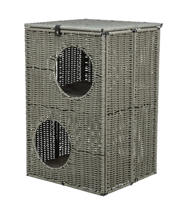 Trixie Kattenmand Amalia Hoekig Polyrattan Grijs