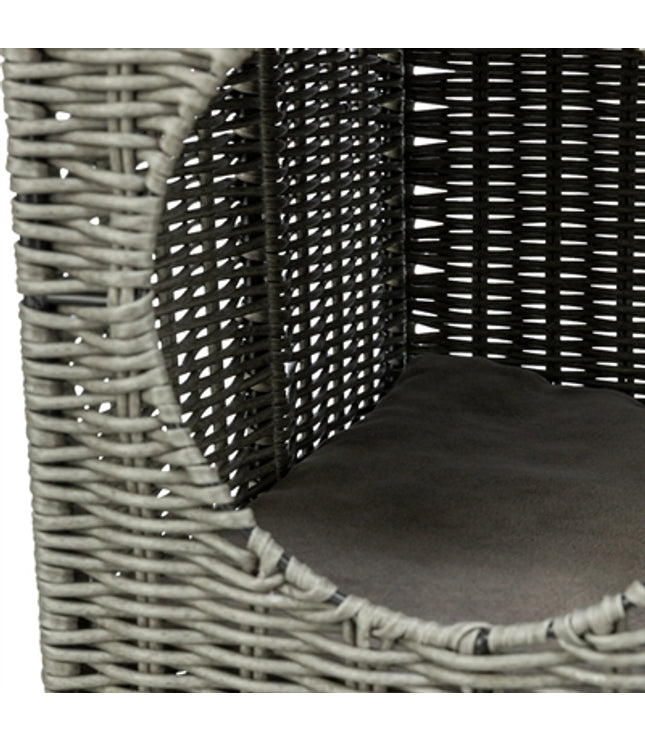 Trixie Kattenmand Amalia Hoekig Polyrattan Grijs